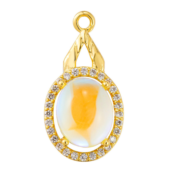 TikTok Hot Sale Copper Plated Micro Inlaid Pendant Wholesale Self-Selected Hundred Styles Copper Pendant Freely Matched Source Factory Wholesale Without Chain