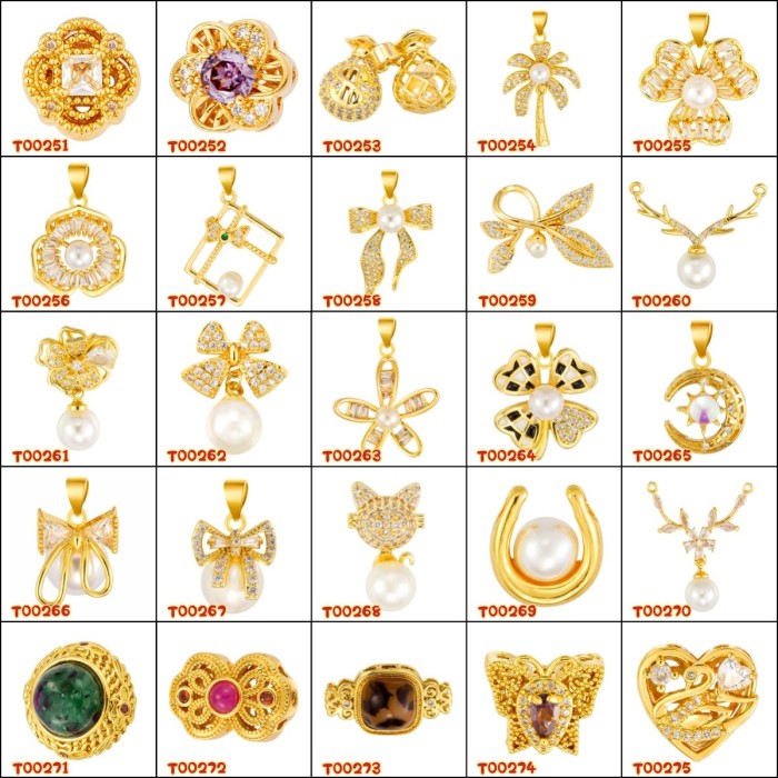 Traditional Gold Drop Oil Burnt Blue Pendant Beads God of Wealth Dream Catcher Flower Spacer Beads Drum Beads DIY Accessories Fortune Jewelry