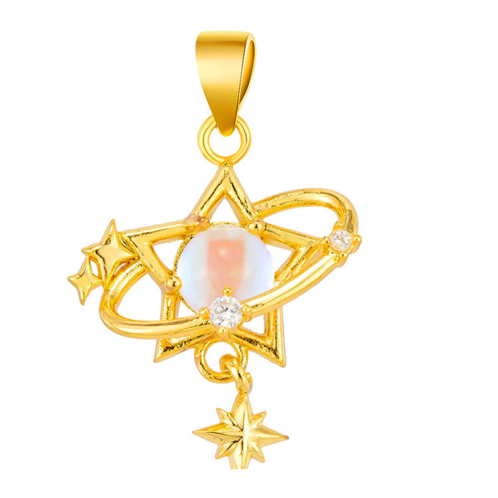 TikTok Hot Sale Copper Plated Micro Inlaid Pendant Wholesale Self-Selected Hundred Styles Copper Pendant Freely Matched Source Factory Wholesale Without Chain