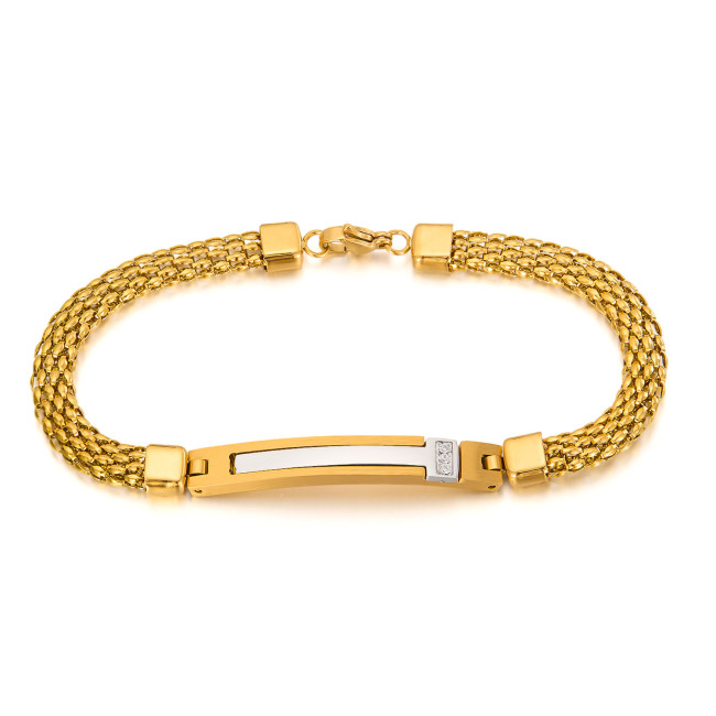 Fashion Bracelet for Men Stainless Steel Personality Trendy Fashion Versatile Titanium Steel Jewelry Wholesale