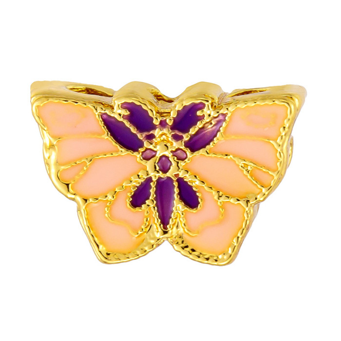 Micro Inlaid Copper Pendant Ancient Method Sand Gold Oil Drop Beads Transfer Beads DIY Accessories Hollow Beads Spacer Beads Factory Wholesale