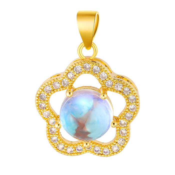 Micro Inlaid Copper Pendant Ancient Method Sand Gold Oil Drop Beads Transfer Beads DIY Accessories Hollow Beads Spacer Beads Factory Wholesale