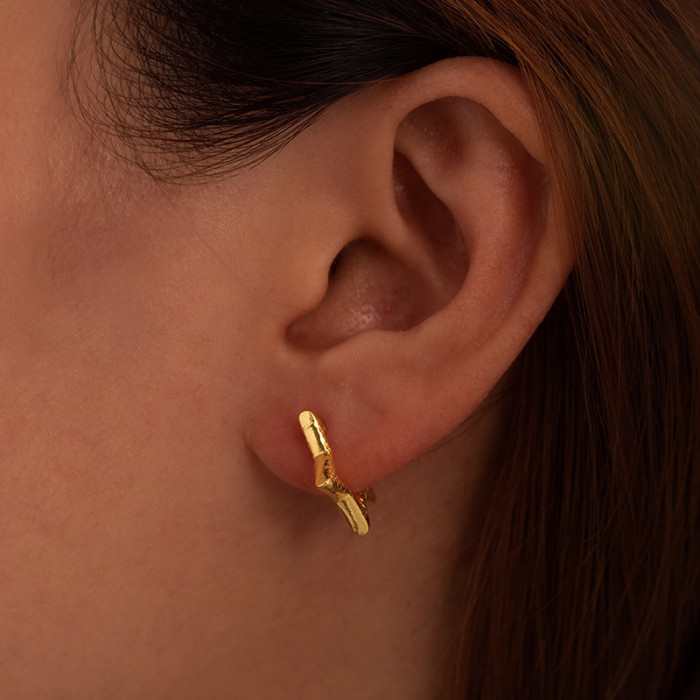 Direct Supply Five-Pointed Star Stainless Steel Earrings Fashion Trend Women's Geometric Earrings Versatile 18K Earrings