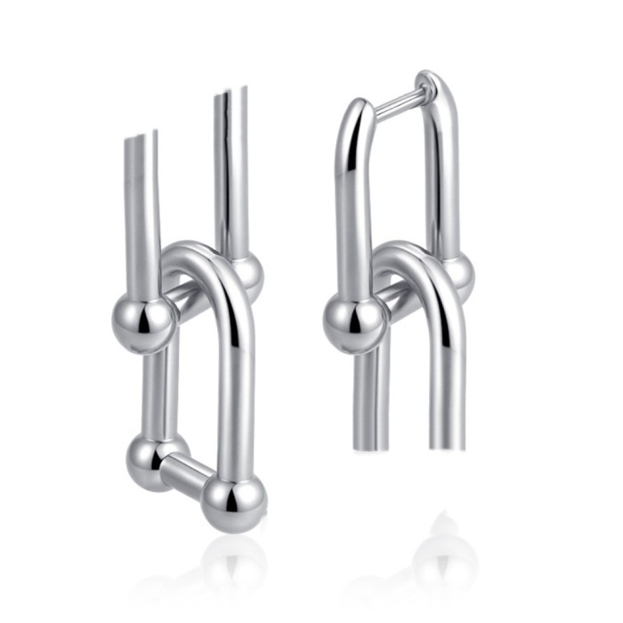 Vintage Hong Kong Style Cross-Border Hot-Selling Unique Earrings Exquisite Earrings Niche Minimalist Style Versatile Earrings Wholesale