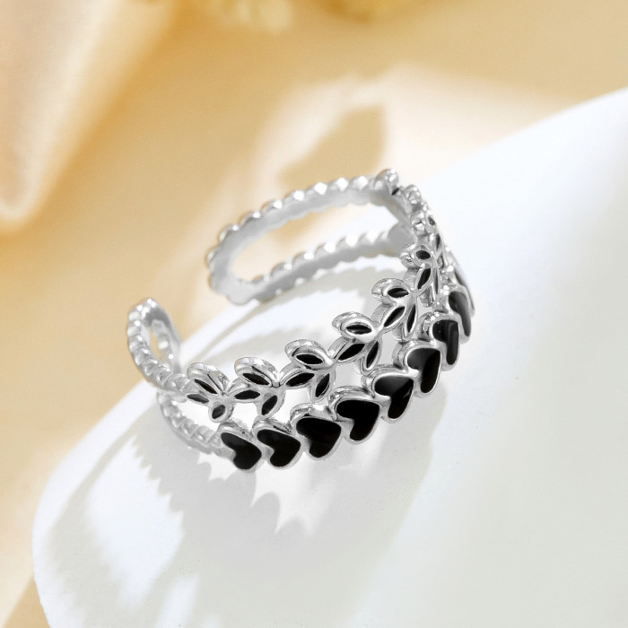 Japanese and Korean Multi-layer Irregular Thin Circle Open Index Finger Ring for Women, Personalized Ins Style, Simpl...