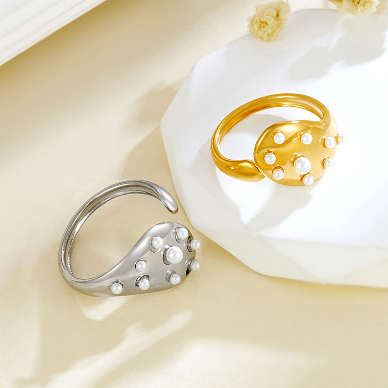 Japanese and Korean Multi-layer Irregular Thin Circle Open Index Finger Ring for Women, Personalized Ins Style, Simple and Cool Hand Jewelry Wholesale
