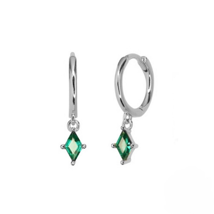 European and American Cross-Border New Amazon Hot-Selling Creative Rhombus Geometric Earrings Hoop Earrings Light Luxury Elegant Ear Jewelry