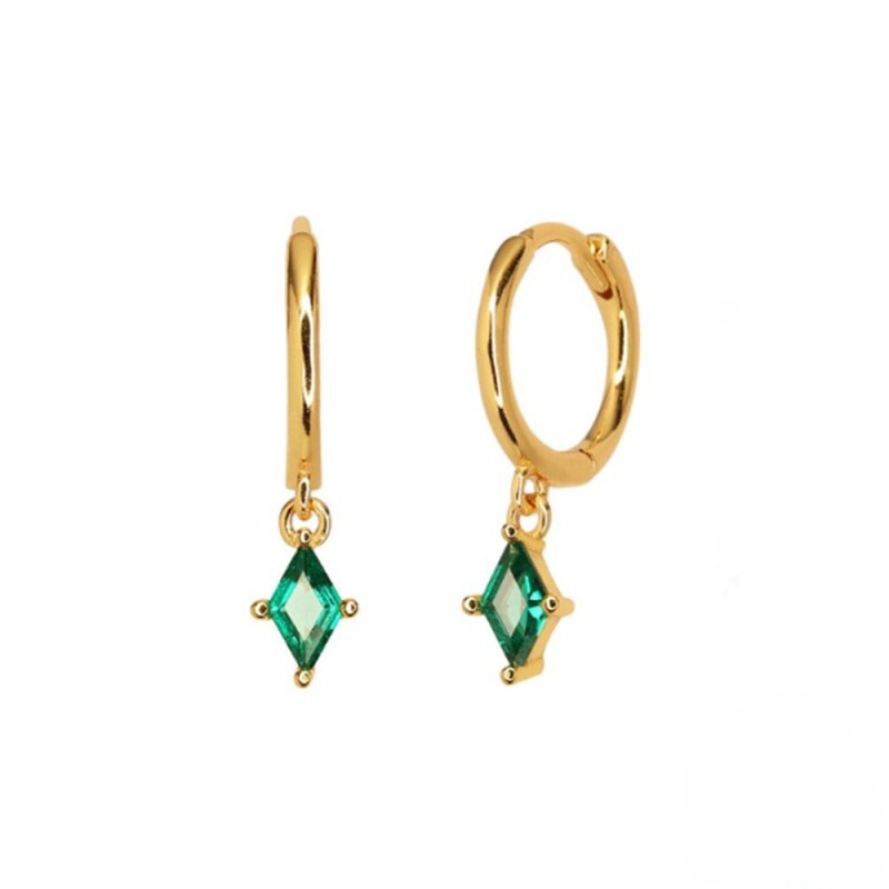 European and American Cross-Border New Amazon Hot-Selling Creative Rhombus Geometric Earrings Hoop Earrings Light Luxury Elegant Ear Jewelry