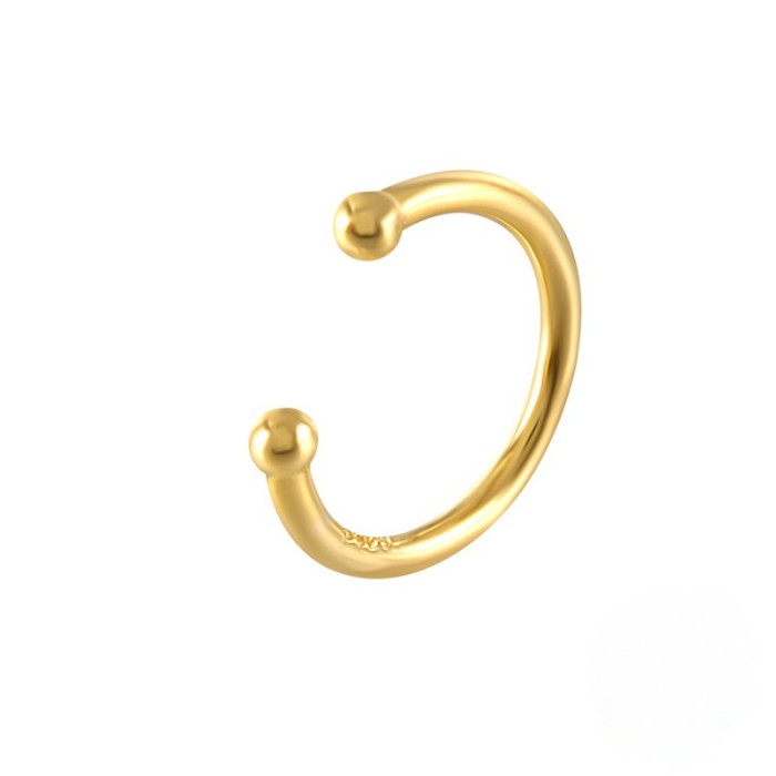 European and American Classic Single Ear Thread Non-Pierced Ear Clip Creative Fashion Minimalist Ins Style Ear Buckle Non-Pierced Earrings
