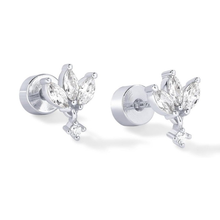 European and American Cross-Border Cartilage String Triangle Lotus Pear-Shaped Fashion Party Wear Elegant Women's Earrings Studs Ear Jewelry