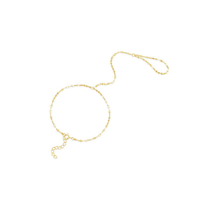 European and American Sexy Lips Finger Bracelet Korean Version Multi-layer Stackable Versatile Hand Jewelry Women's Ring Bracelet Accessories