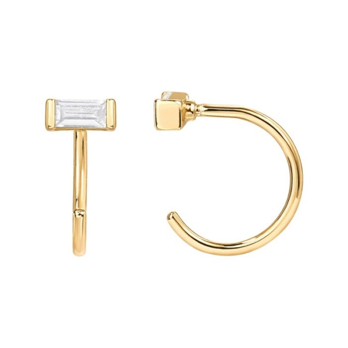 Amazon Overseas Hot-Selling Classic Geometric Simple Elegant Small Cartilage Earrings Women's Ear Jewelry