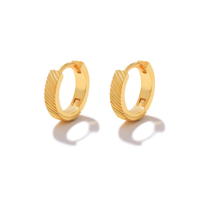 S925 Sterling Silver INS Geometric Disco Mini Personality Earrings Korean and Japanese Trendy INS Accessories Dongdae...