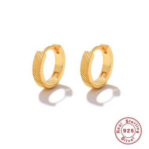 S925 Sterling Silver INS Geometric Disco Mini Personality Earrings Korean and Japanese Trendy INS Accessories Dongdaemun Earrings