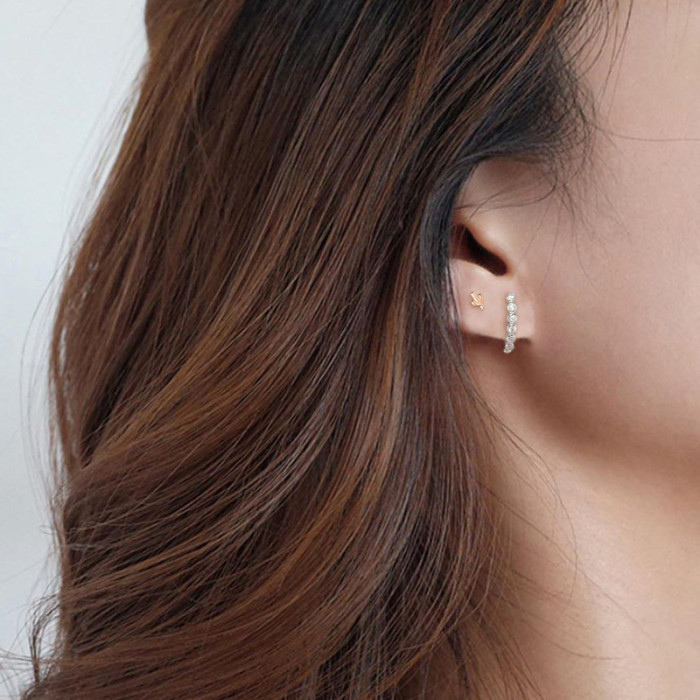 S925 Sterling Silver Cactus Earrings Hot Selling Fashion Simple Creative Ins Style Earrings Jewelry Factory Direct Sale
