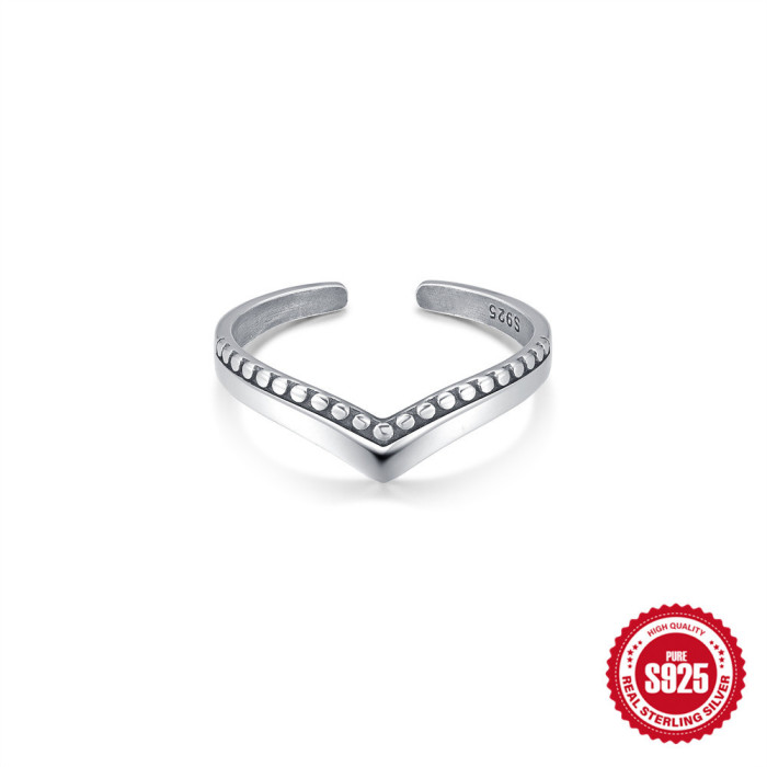 S925 Sterling Silver Vintage Distressed Planet Ring Thai Silver Craft Ring Original Design Unisex Commuter Open Ring