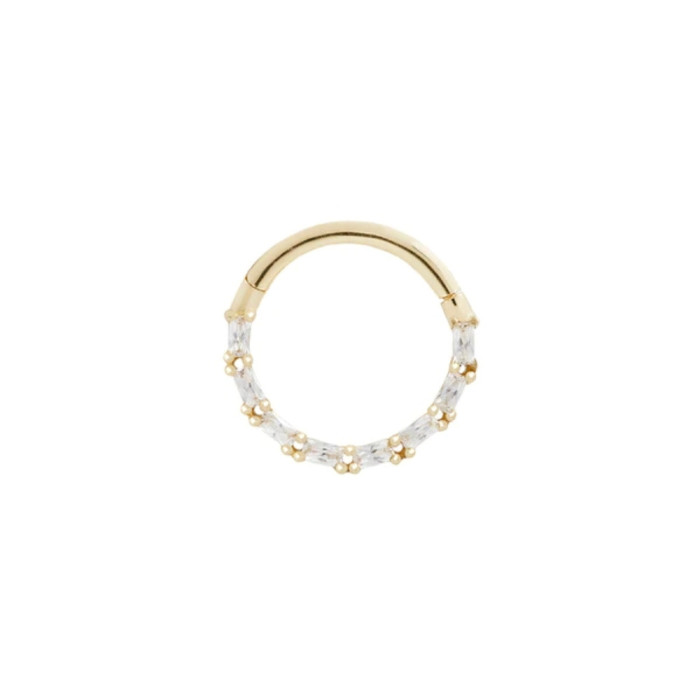 S925 Sterling Silver INS Style Diamond-Studded Round Soft Bone Earrings Studs European and American Fashion Body Piercing Nose Ring Ear Bone Studs