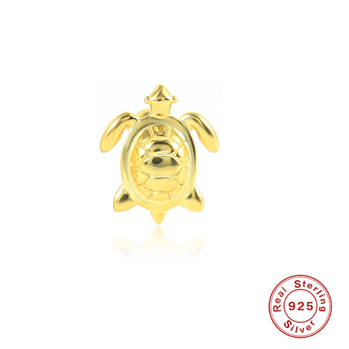 S925 Sterling Silver Animal Spiral Piercing Cartilage Single Earring European and American Bestselling Trendy Creative Earring Jewelry
