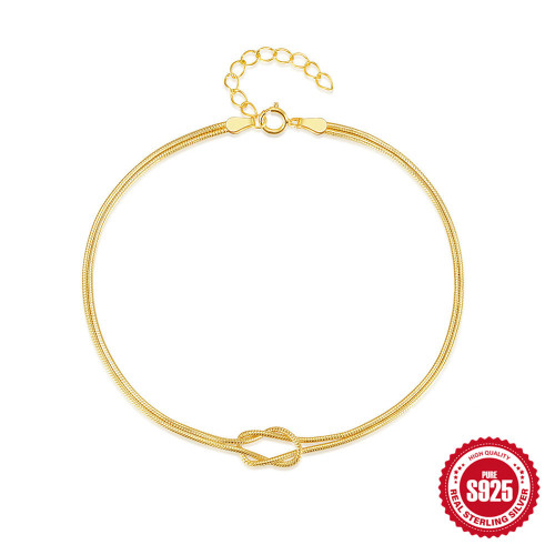 S925 Sterling Silver Snake Bone Chain Couple Daily Wear Bracelet Korean Version Niche Design Sense Hand Jewelry Elegant Light Luxury Bracelet