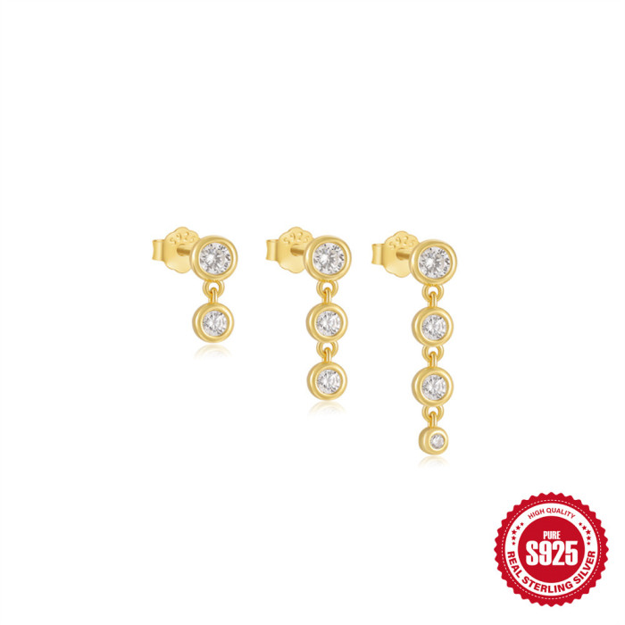 S925 Sterling Silver Various Devil's Eye Four-Claw Diamond Stud Earrings Set Hot-Selling Pearl Earrings, Jewelry Sets