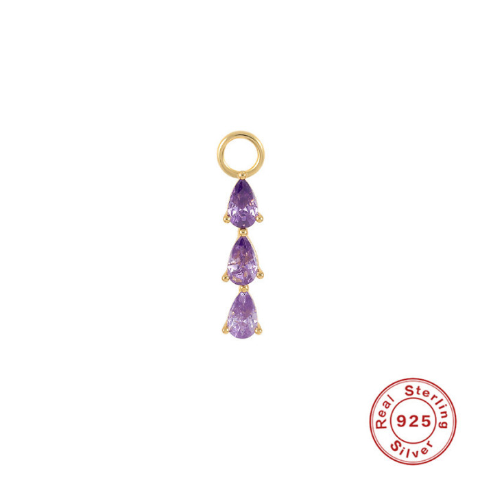 S925 Sterling Silver Earrings Charm Beads Pendant Earrings Earring Accessories Office Wear Earrings Pendant for Women