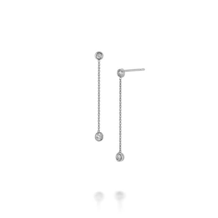 S925 Sterling Silver Elegant Tassel Turquoise Long Earrings European and American New Simple Ins Style Inlaid Diamond Earrings Jewelry