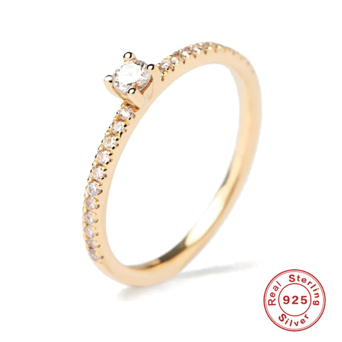 S925 Sterling Silver Light Luxury Inlaid Diamond Pearl Turquoise Ring Korean Style Elegant INS Niche High-end Index Finger Ring
