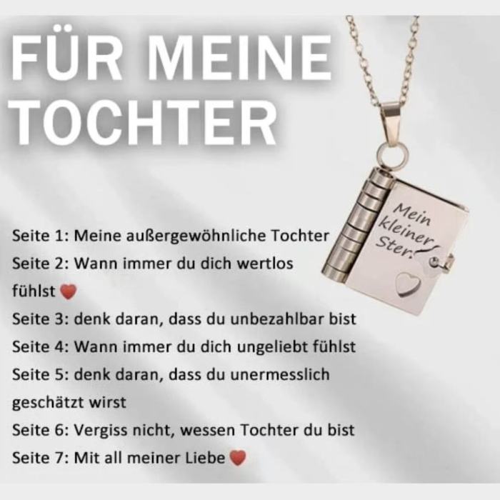 Cross-Border Hot Selling Titanium Steel Women's Love Letter Necklace Openable Pendant Couple New Style Personality Temperament Necklace Clavicle Chain