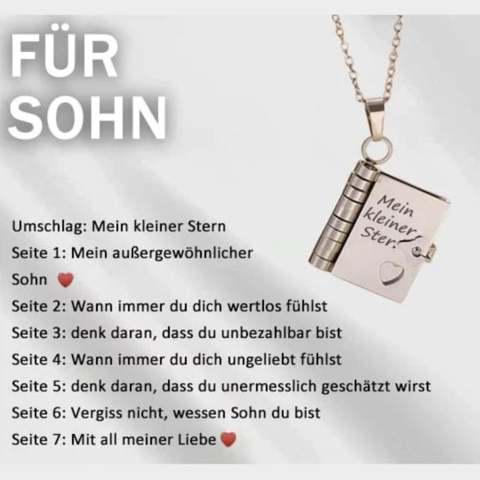 Cross-Border Hot Selling Titanium Steel Women's Love Letter Necklace Openable Pendant Couple New Style Personality Temperament Necklace Clavicle Chain