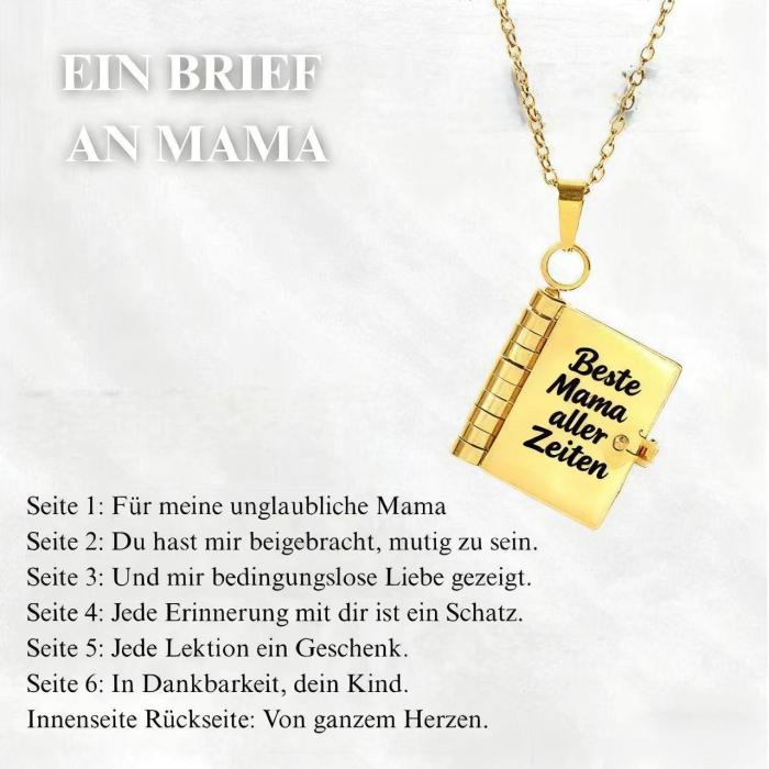 Cross-Border TK Hot-Selling Book Necklace for Women Stainless Steel Couple Necklace Engravable Open Pendant Titanium Steel Love Letter Necklace