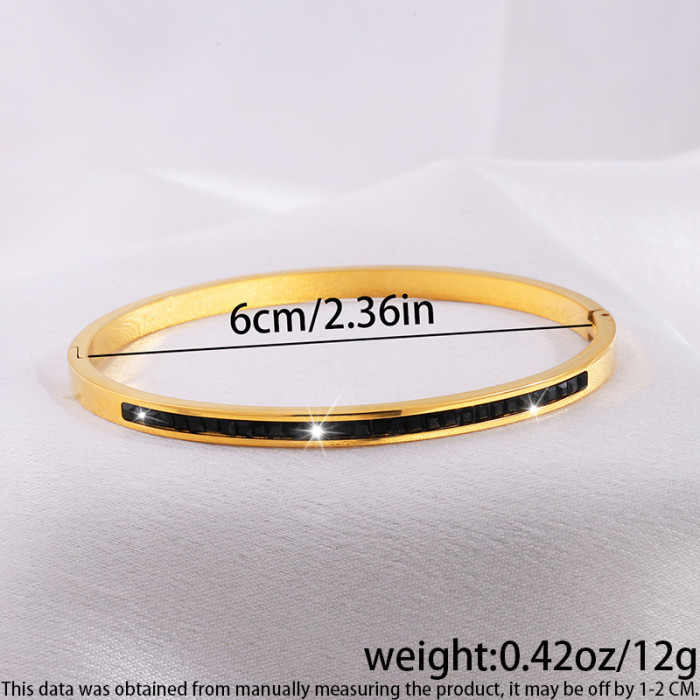 Stainless Steel Bracelet for Women, High-End Starry Sky Fashion, Simple Diamond-Studded, Non-Fading, Exquisite Full Diamond Bracelet