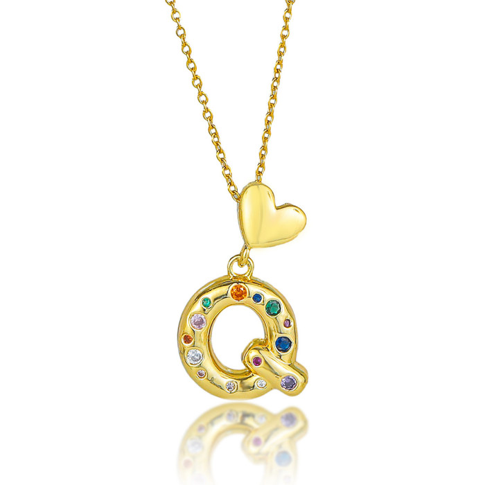 Necklace for Women Cross-Border Your Name 26 English Letters Pendant Cute Mini DIY Matching Collarbone Chain Jewelry