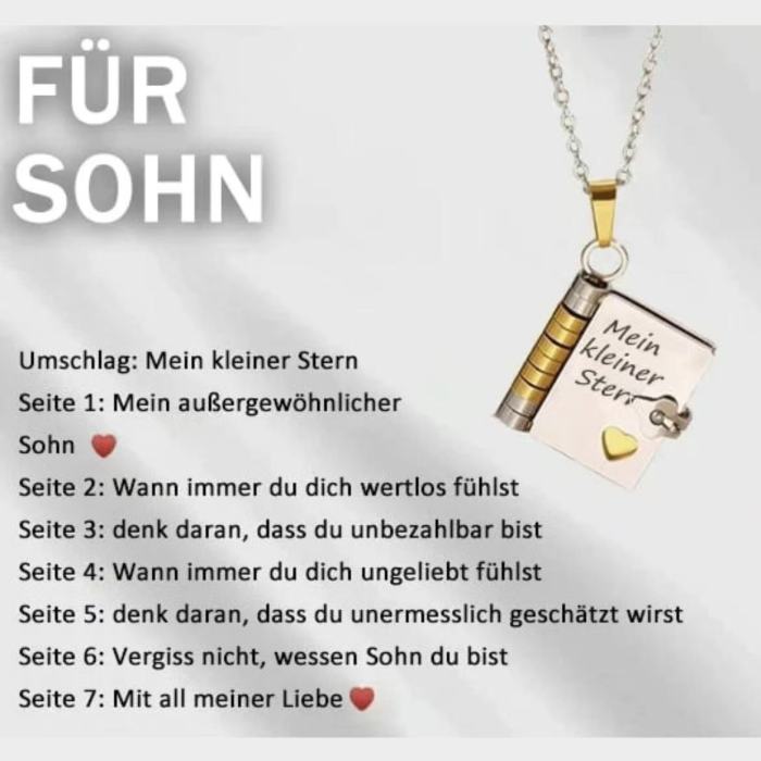 Cross-Border Hot Selling Titanium Steel Women's Love Letter Necklace Openable Pendant Couple New Style Personality Temperament Necklace Clavicle Chain