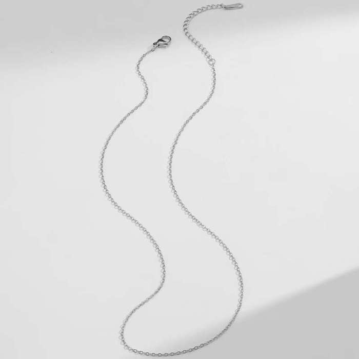 Necklace for Women Japanese and Korean Style Internet Celebrity TikTok Rotatable Ring Earrings Three-Piece Set Zircon Necklace Jewelry Collarbone Chain