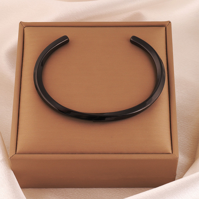 Titanium Steel Bracelet for Women, High-End Fully Stone-Set Stainless Steel Bangle, Niche Versatile Light Luxury Non-Fad...
