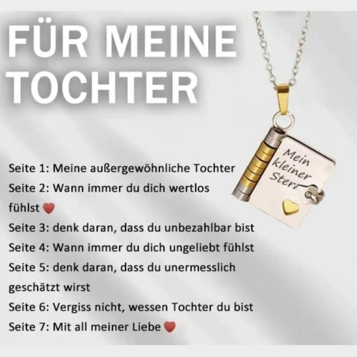 Cross-Border Hot Selling Titanium Steel Women's Love Letter Necklace Openable Pendant Couple New Style Personality Temperament Necklace Clavicle Chain