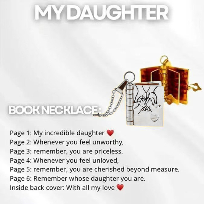 Cross-Border Hot Selling Titanium Steel Women's Love Letter Necklace Openable Pendant Couple New Style Personality Temperament Necklace Clavicle Chain