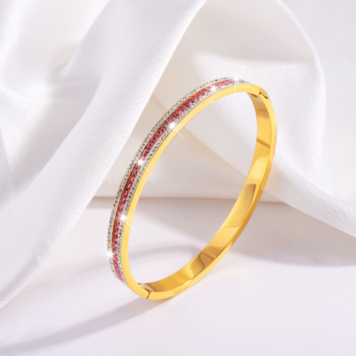 Titanium Steel Bracelet Retro Starry Sky Fashion Zircon Simple Women's High-end Niche Minimalist Temperament Bracelet