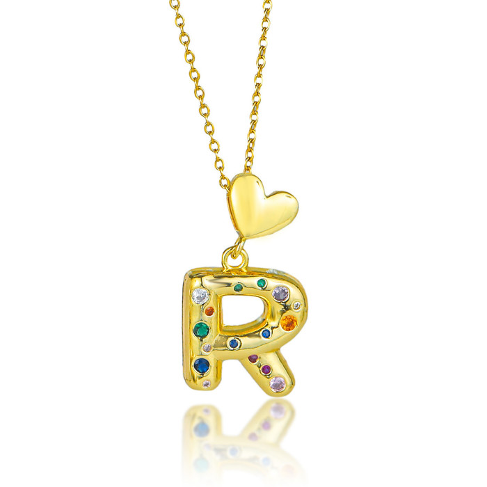 Necklace for Women Cross-Border Your Name 26 English Letters Pendant Cute Mini DIY Matching Collarbone Chain Jewelry