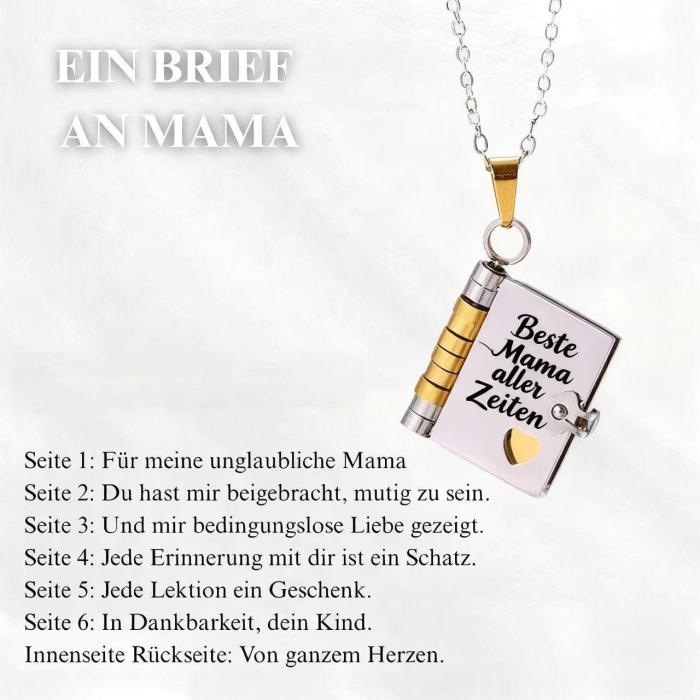 Cross-Border Hot Selling Titanium Steel Women's Love Letter Necklace Openable Pendant Couple New Style Personality Temperament Necklace Clavicle Chain