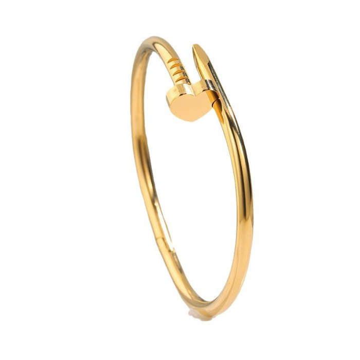 New Heart-Shaped Four-Leaf Clover Bracelet High-End Non-Fading Versatile Bag Stylish Stainless Steel Bracelet Jewelry