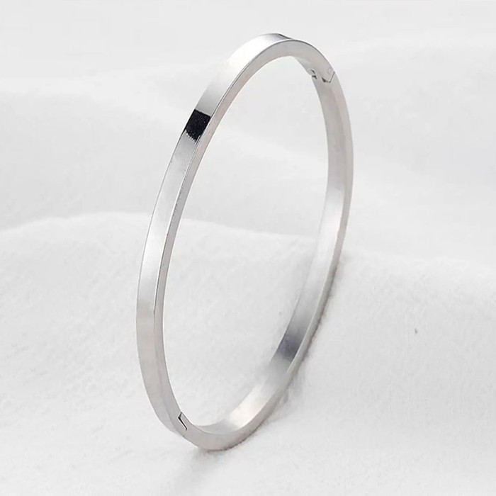 Titanium Steel Bracelet for Women, High-End Fully Stone-Set Stainless Steel Bangle, Niche Versatile Light Luxury Non-Fad...