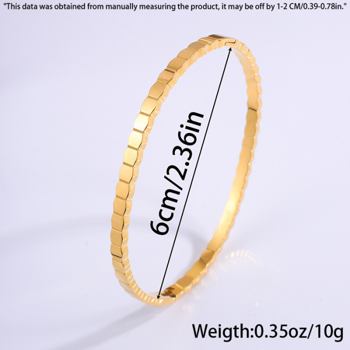 Titanium Steel Bracelet for Women, High-End Fully Stone-Set Stainless Steel Bangle, Niche Versatile Light Luxury Non-Fad...