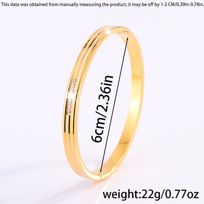 Titanium Steel Bracelet Double Stripe Starry Sky Seven Stone Bracelet for Women High-end Feel Non-fading Exquisite...