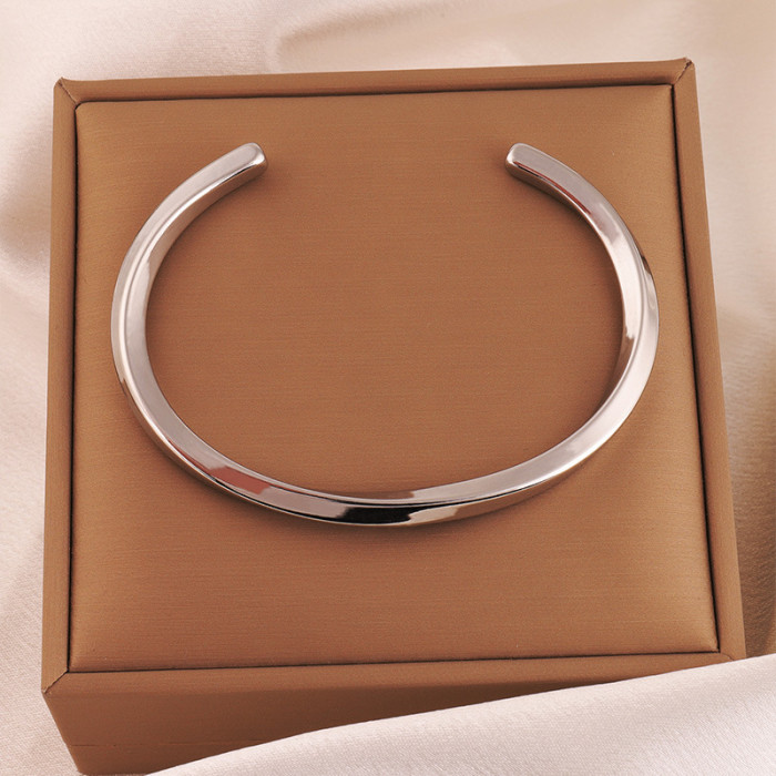 Titanium Steel Bracelet for Women, High-End Fully Stone-Set Stainless Steel Bangle, Niche Versatile Light Luxury Non-Fad...