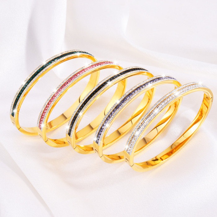 Titanium Steel Bracelet Retro Starry Sky Fashion Zircon Simple Women's High-end Niche Minimalist Temperament Bracelet
