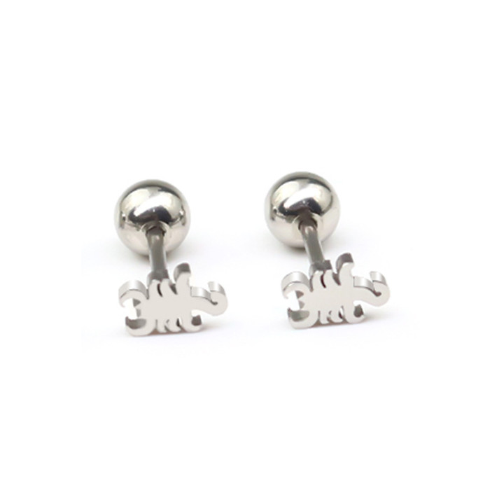 Korean Style Fashion Titanium Steel Star Earrings Simple Design Piercing Unisex Set Earrings Trendy Accessories, Jewe...