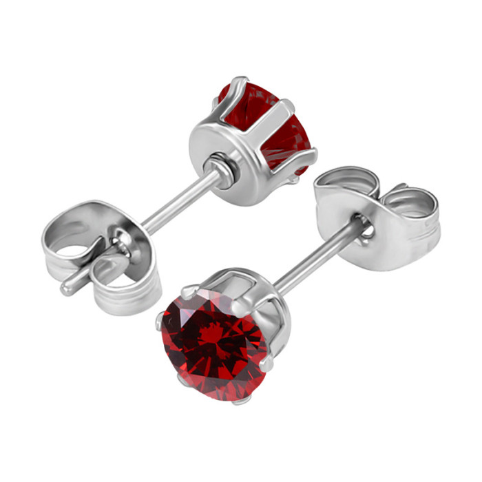 Titanium Steel Inlaid 5A Zircon Butterfly Ear Studs Fashion Versatile Ear Jewelry Manufacturer in Stock Direct Supply...