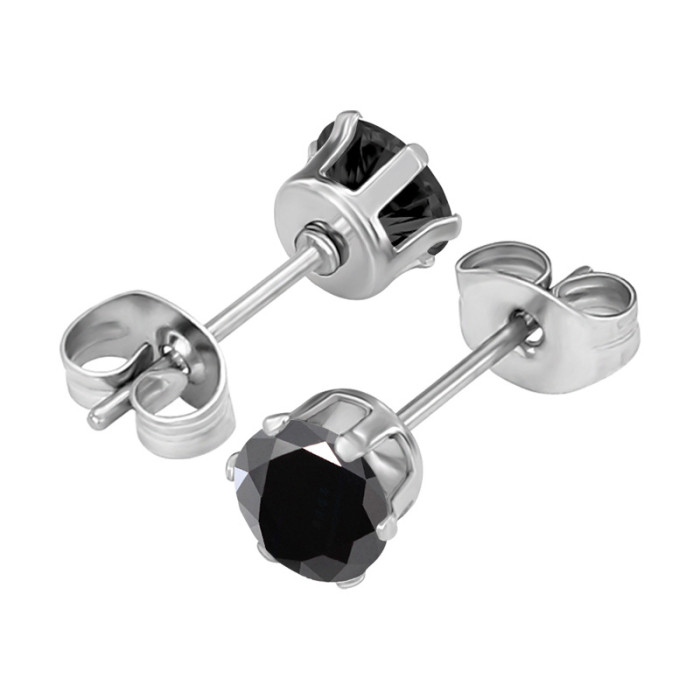 Titanium Steel Inlaid 5A Zircon Butterfly Ear Studs Fashion Versatile Ear Jewelry Manufacturer in Stock Direct Supply...