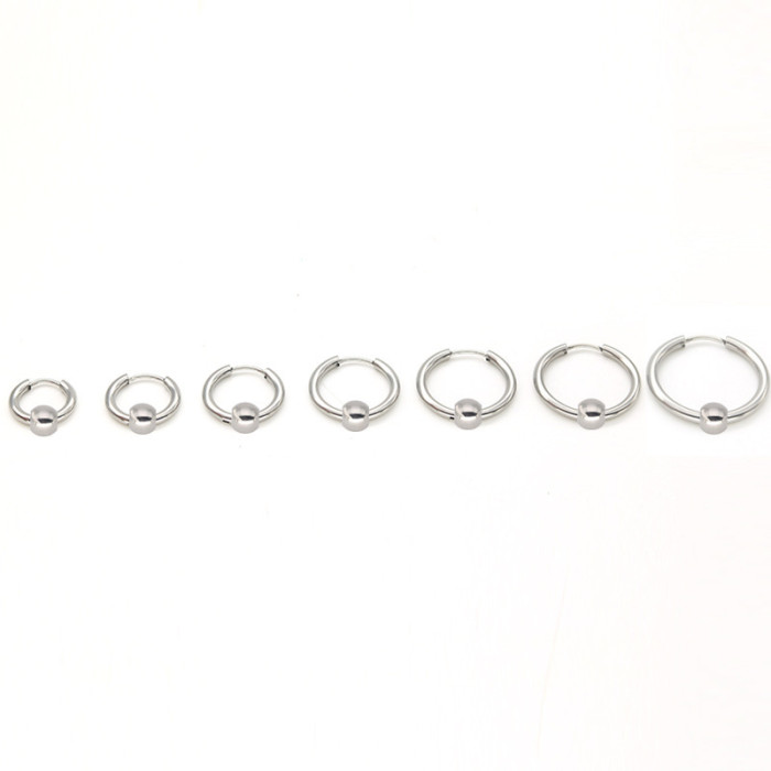 2023 Korean Version Niche High-end Design Simple Personality Titanium Steel Ear Cuff Hoop Earrings Jewelry Manufactur...